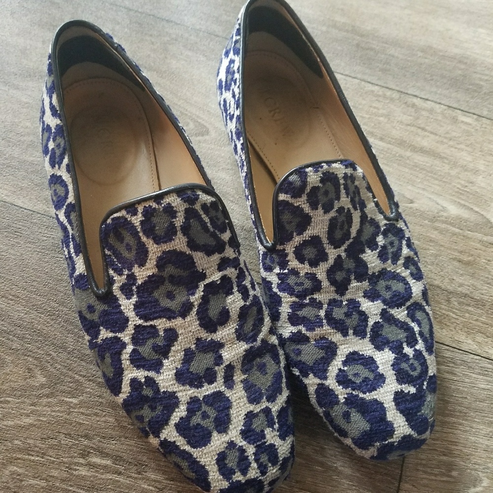 J. Crew Smoking Loafers Carpet Material